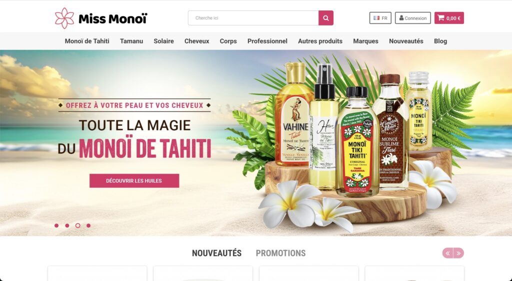 🌺 Miss-Monoi.com – Le spécialiste du véritable Monoï de Tahiti A.O.