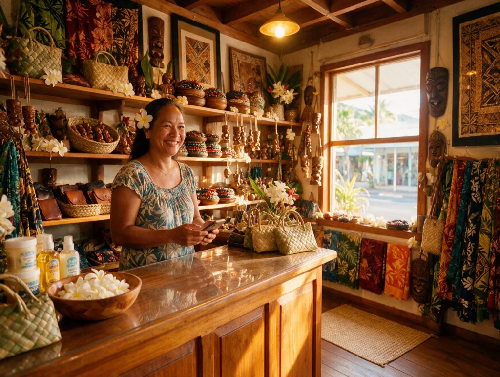 Commerçante à Papeete